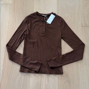 Reformation Hudson Long Sleeve Henley